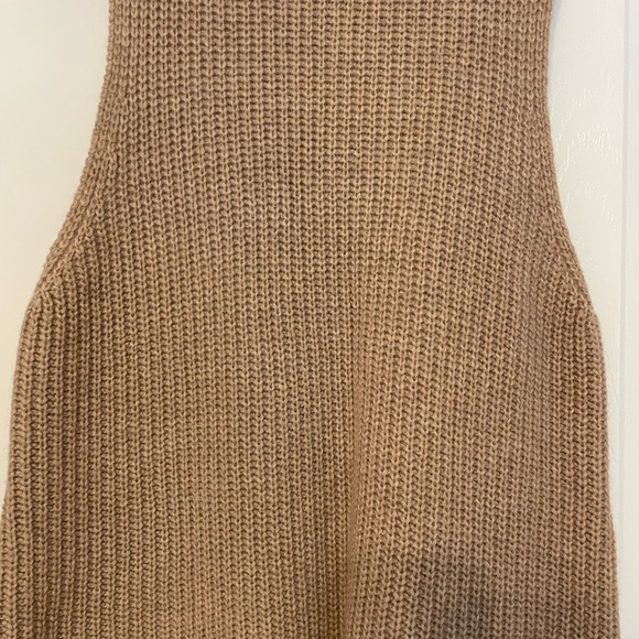 Tan colored Free People Tank-top Sweater. Perfect condition. Size: Small - Picture 2 of 7